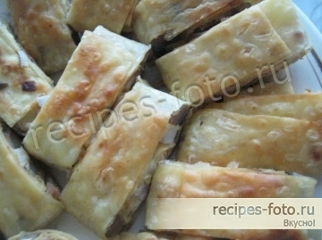 Рулеты из лаваша с курицей и грибами для закуски