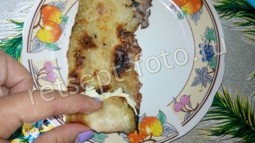 Рулетики из кабачков с сыром, яйцом и чесноком