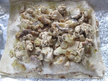 Рыбная лазанья из лаваша