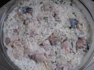 Рыбная запеканка с рисом в духовке