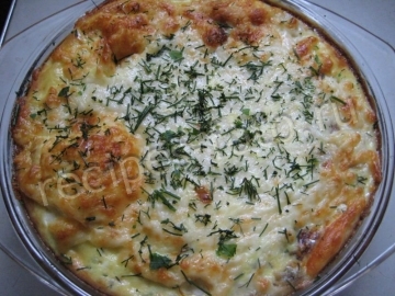 Рыбная запеканка с рисом в духовке