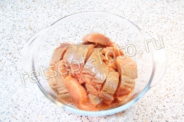 Сагудай из красной рыбы без уксуса