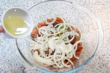 Сагудай из красной рыбы без уксуса