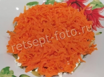 Салат "Бусы на снегу" с курицей