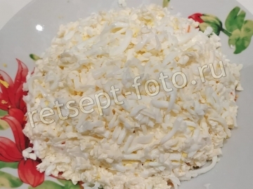 Салат "Бусы на снегу" с курицей