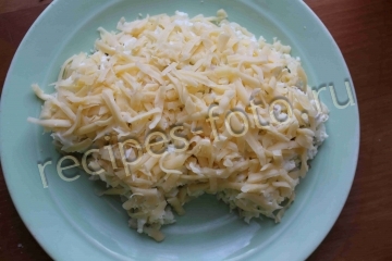 Салат "Ежик" с корейской морковью и курицей