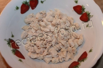 Салат "Калейдоскоп" с курицей и корейской морковью