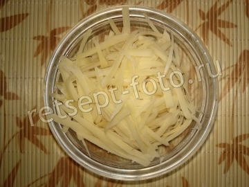 Салат "Коралловый риф" с крабовыми палочками