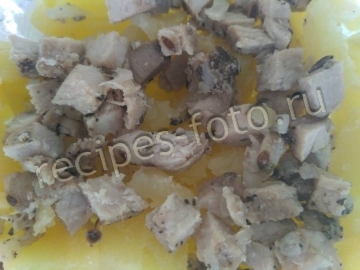 Салат "Мужской каприз" с грибами и мясом