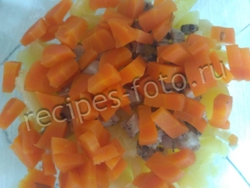 Салат "Мужской каприз" с грибами и мясом