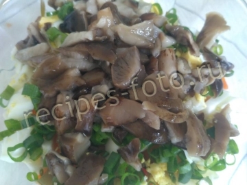 Салат "Мужской каприз" с грибами и мясом