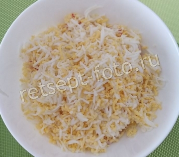 Салат "Мышки" из крабовых палочек