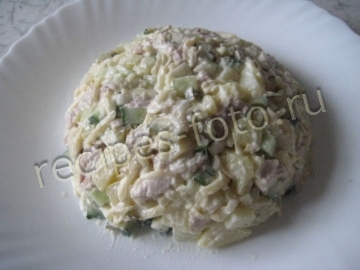 Салат "Ромашка" с курицей