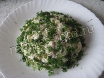 Салат "Ромашка" с курицей