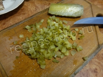 Салат "Рождественские свечи" с курицей