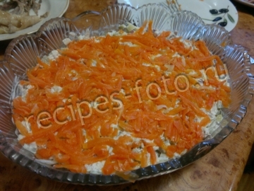 Салат "Рождественские свечи" с курицей