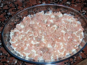 Салат "Суши" с морковью и красной рыбой