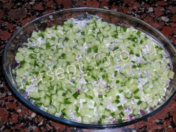 Салат "Суши" с морковью и красной рыбой