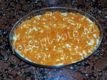 Салат "Суши" с морковью и красной рыбой