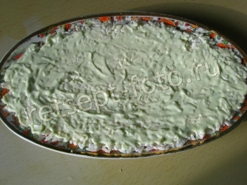 Салат "Суши" с красной рыбой, рисом и васаби