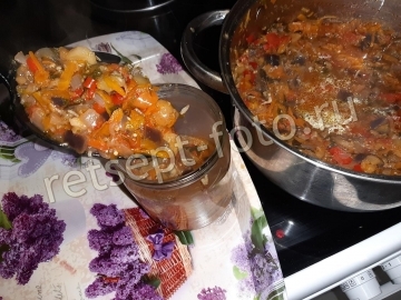 Салат из баклажан с яблоками на зиму