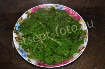 Салат из крапивы с яйцом