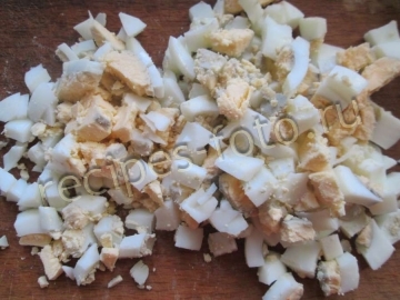 Салат из куриных желудков