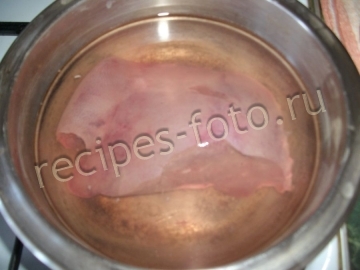 Салат с печенью свиной и морковью