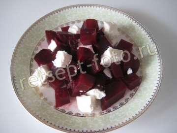 Салат из свеклы с фетой