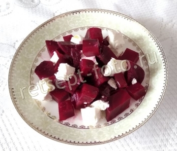 Салат из свеклы с фетой