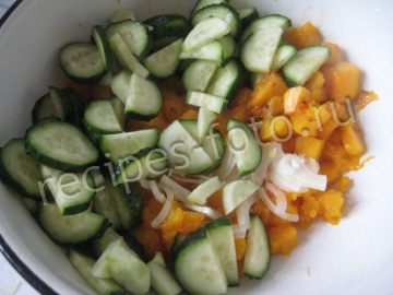 Салат из тыквы с сыром фета