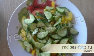 Вкусный салат на скорую руку "Шопский"