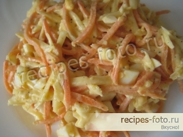Салат с корейской морковью на скорую руку
