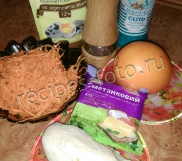Салат с курицей, апельсином и корейской морковкой на праздник
