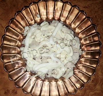 Салат с курицей, апельсином и корейской морковкой на праздник