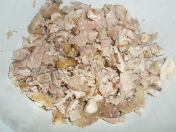 Салат с курицей, апельсином и кукурузой на праздник