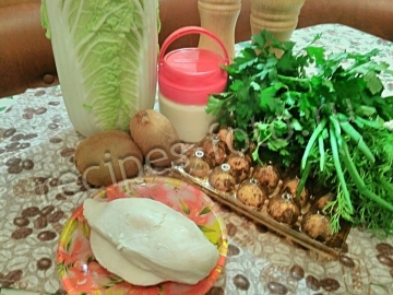 Салат с курицей и киви на праздник