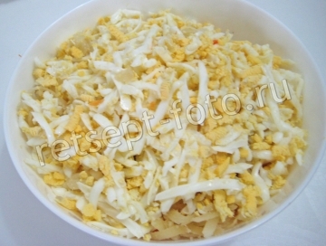 Салат с курицей и морковью