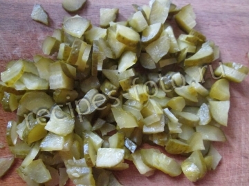Салат с рисом и яйцом без мяса