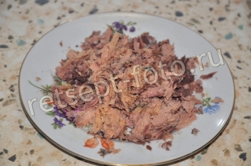 Салат с тунцом и фасолью