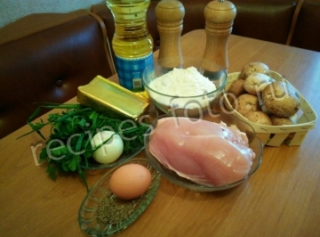 Самса с мясом курицы и грибами в домашних условиях (простое тесто)