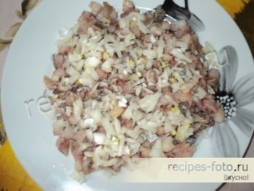 Селедка под шубой без моркови