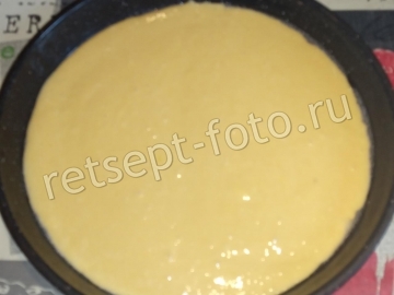 Шарлотка на кефире с яблоком и грушей