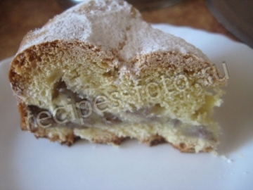 Шарлотка с бананом