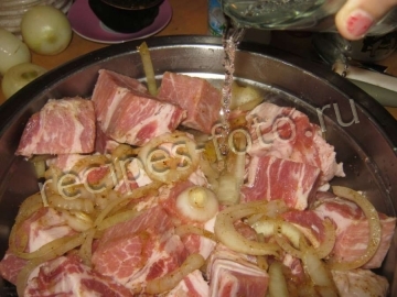 Шашлык из свинины в маринаде на минералке