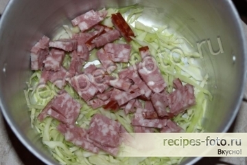 Шаурма домашняя с курицей, сыром и капустой