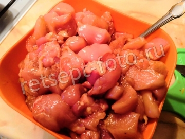Шаурма с курицей и картошкой
