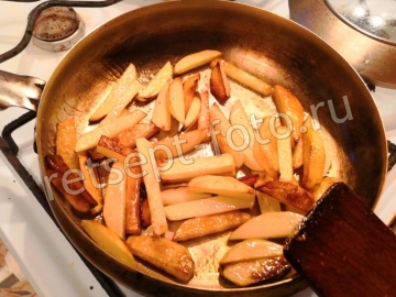 Шаурма с курицей и картошкой
