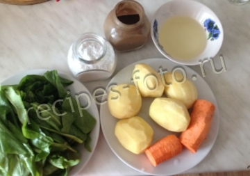 Щавелевый суп с яйцом без мяса