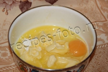 Шведский яблочный торт с заварным кремом